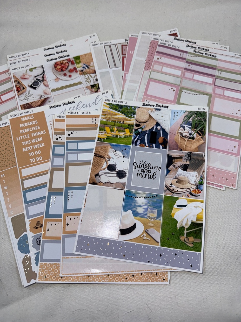Station Stickers Kit misc Planner Stickers *Used Stationary Stickers